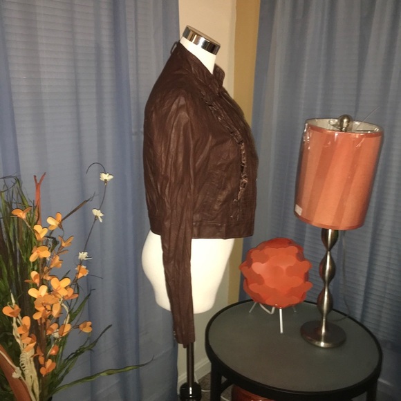 Forever 21 | Ruffle Leatherette Jacket​ - Picture 3 of 5